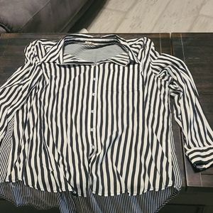 black and white stripped blouse